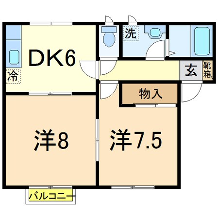 シティーハイツ金子Ⅲの物件間取画像